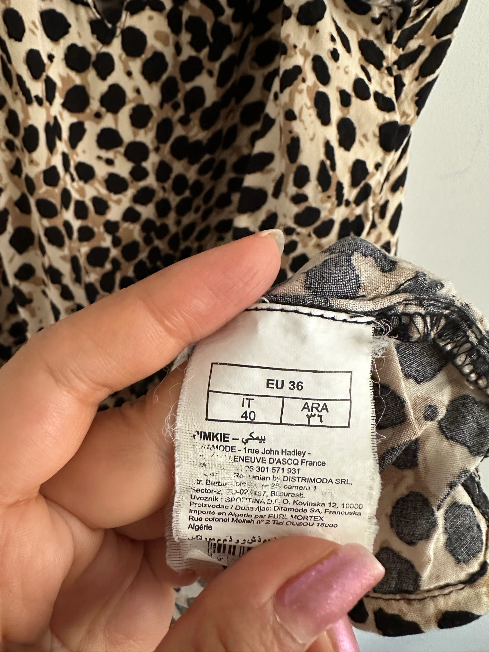 Vestido corto de leopardo Pimkie (con bolsillos) - Talla S (36) – photo 4